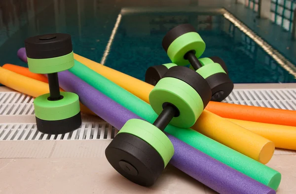 Aqua-aerobics apparatuur — Stockfoto