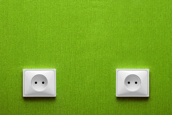 Two Power Outlet — Stock Photo, Image