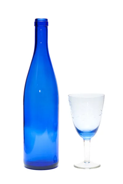 青いガラス瓶 — ストック写真