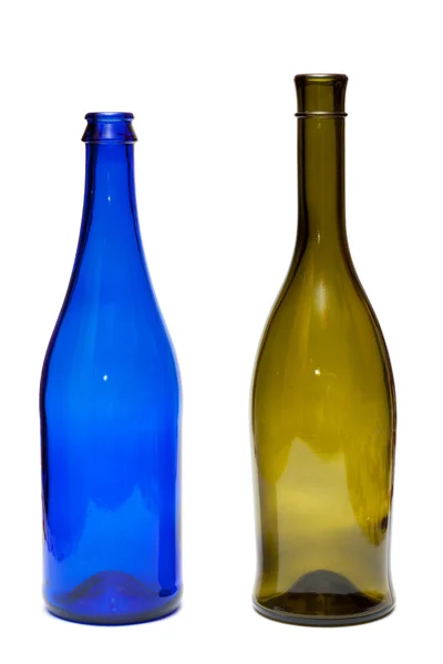 Två glasflaskor — Stockfoto