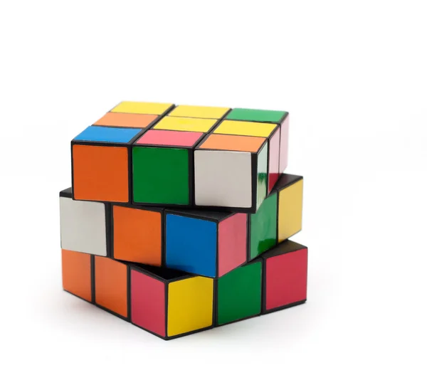 Puzzle de cubo. Multicolor — Foto de Stock