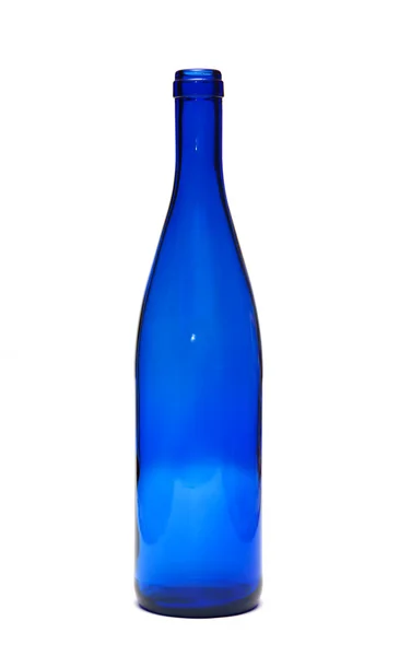 Bottiglia di vetro blu — Foto Stock