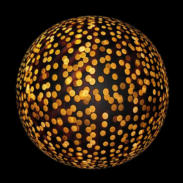 Altın disko topu — Stok fotoğraf
