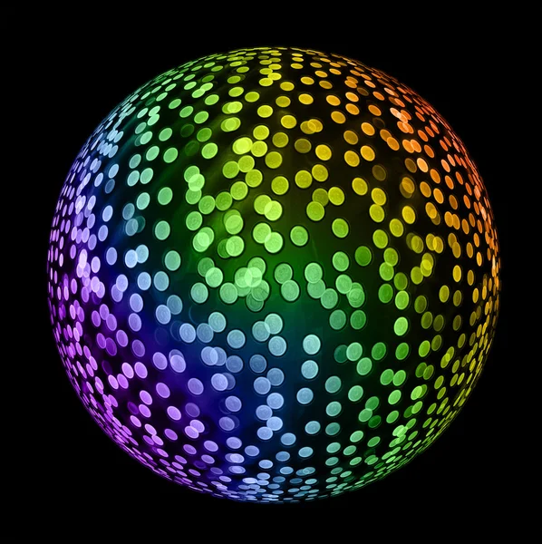 Bola de disco multicolorido — Fotografia de Stock