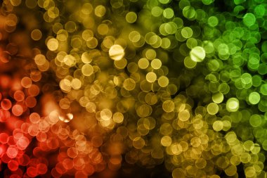 Abstract red yellow green blurred lights clipart