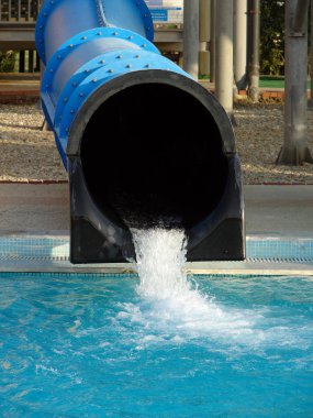Water tube in aqua park clipart