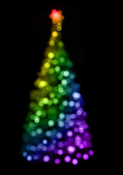 Árbol de Navidad multicolor — Foto de Stock
