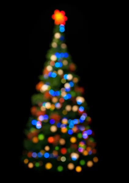 Mångfärgade julgran — Stockfoto