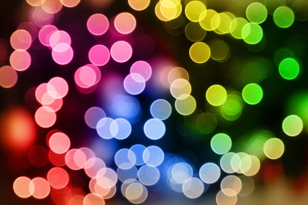 Luzes de Natal desfocadas multicoloridas — Fotografia de Stock