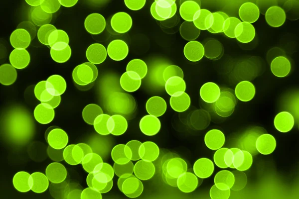 緑のクリスマス ライト — ストック写真