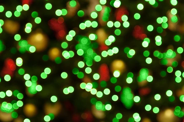 Grüne Weihnachtsbeleuchtung — Stockfoto