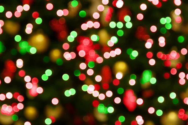 Rot-grüne Weihnachtsbeleuchtung — Stockfoto