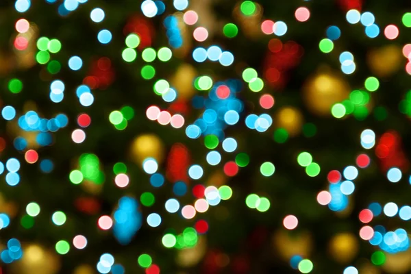 Blauw-rood-groene lichten van Kerstmis — Stockfoto