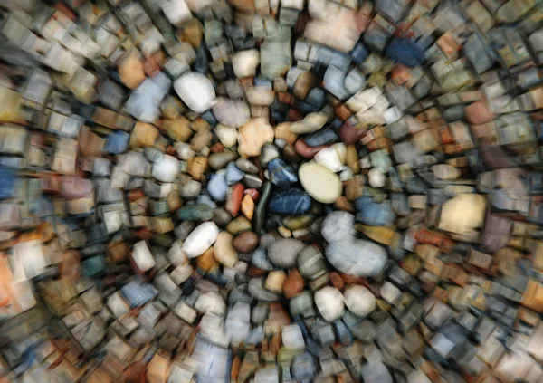 Blurred Wet Beach Pebbles — Stock Photo, Image