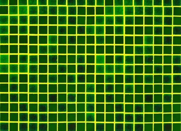 Sfondo verde da mosaico — Foto Stock