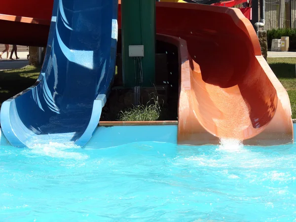 Water slide in aquapark — Stock Photo, Image