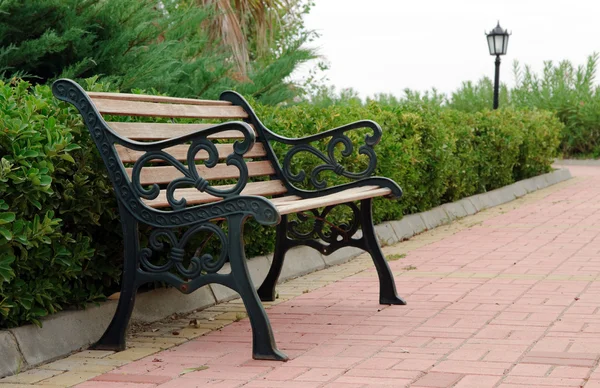 stock image Empty Bench In Park