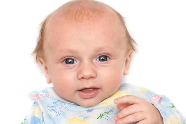 Portrait of a baby with interest — Stock Photo, Image