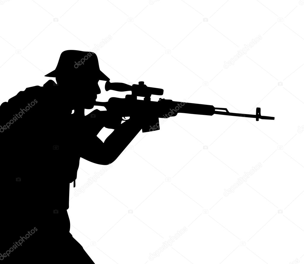 Riflemen silhouette