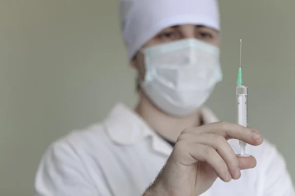 Stock image Doctor with a syringe