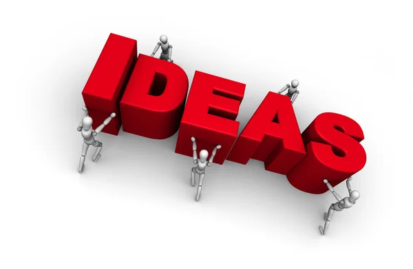 Team of Making the Word Ideas — Stock Photo, Image