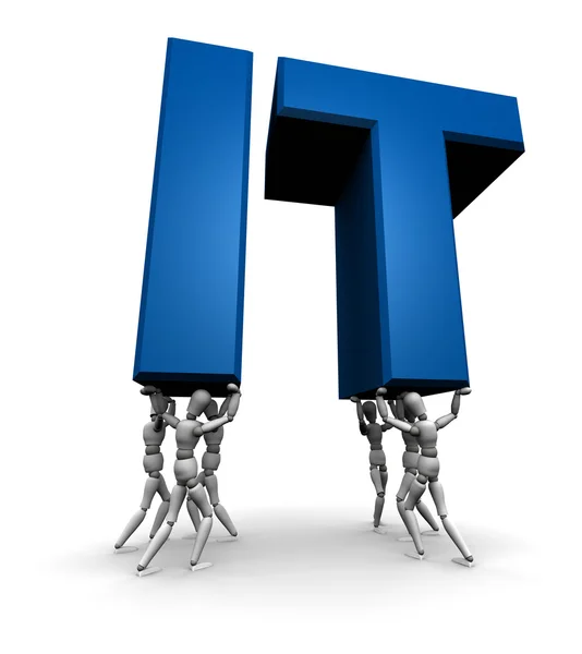 Team of Lifting IT (Information Technology) — Stock fotografie