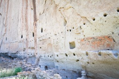 Bandelier Ulusal Anıtı new Mexico'da Amerikan uçurum dwe