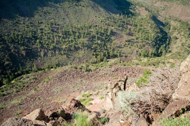 Looking Down 1000 Feet Rio Grande River Gorge NM clipart