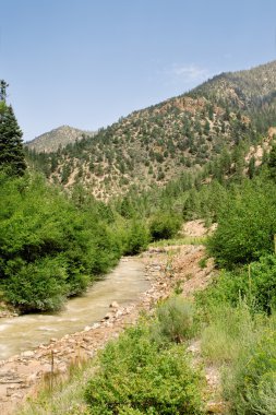 Stream Sangre De Cristo Mountains New Mexico USA clipart