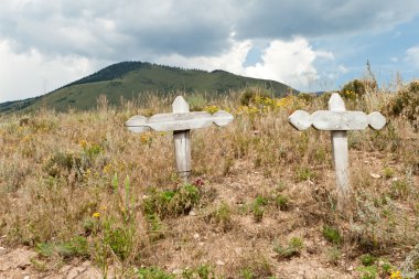 taos new mexico ABD dışında haçlar eski çöl