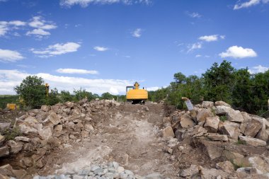 Front End Loader Construction Site Santa Fe NM clipart