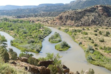 Rio Chama River North Central New Mexico Jemez Mountains clipart