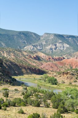 Rio bulunmuştun nehir jemez Dağları new mexico ABD