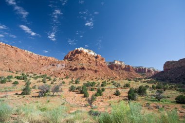 Red Sandstone Mesa Canyon Landscape Ghost Ranch Abiquiu New Mexi clipart
