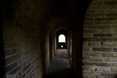 Inside Guardhouse Great Wall, Near Beijing, China clipart