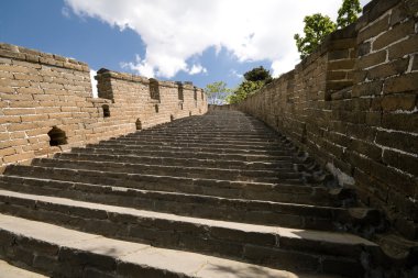 Restored Steps Mutianyu Great Wall, Beijing, China clipart