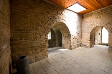 Guardhouse at Mutianyu Great Wall, Beijing, China clipart