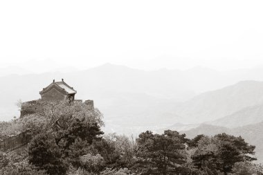 Muhafız Kulesi mutianyu büyük dağlar Pekin duvar