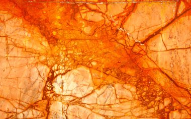 Orange Numidian Sanguine Marble, Cracks Full Frame clipart