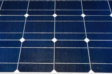 Full Frame Closeup of Photovoltaic PV Solar Panels clipart