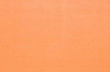 Full Frame Orange Cinderblock Wall clipart