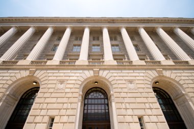 Imposing Facade of IRS Building Washington DC USA clipart