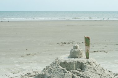 Sand Castle On Beach Hilton Head South Carolina clipart