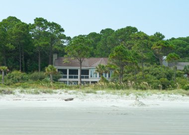 Upscale Beach House, Sea Oats, Hilton Head Island, South Carolin clipart