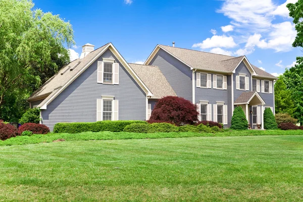 Maryland Single Family Home Colonial Georgian Lawn — Stock Photo, Image