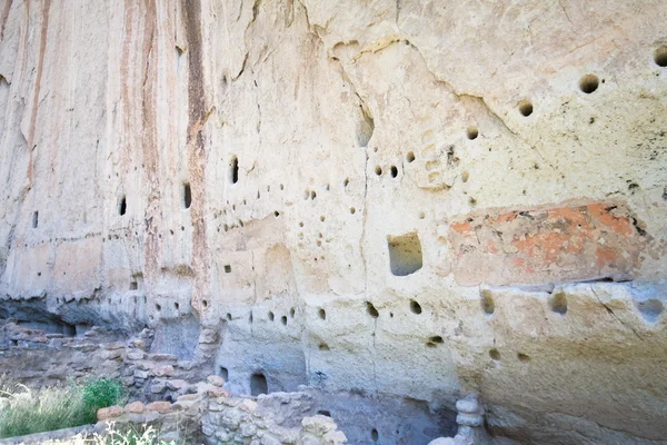 Εθνικό μνημείο Bandelier Νέο Μεξικό αμερικανών ιθαγενών βράχο dwe — Φωτογραφία Αρχείου