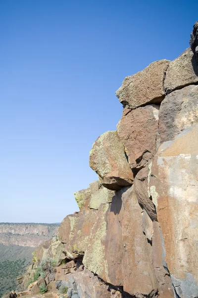 Lado de Cliff Rio Grande Gorge NM EUA — Fotografia de Stock