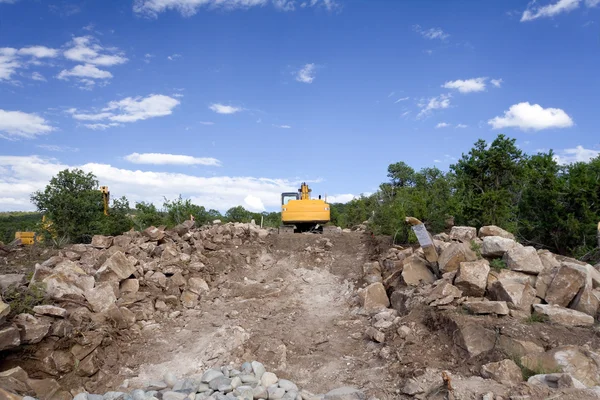 フロント エンド ローダー建設サイト サンタフェ ニュー メキシコ州 — ストック写真