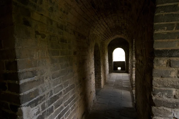 Inside Guardhouse Great Wall, Near Beijing, China — Stock Photo, Image
