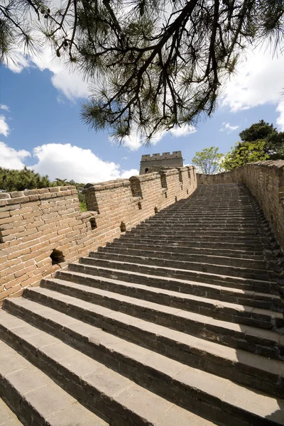 stock image Restored Steps Mutianyu Great Wall, Beijing, China